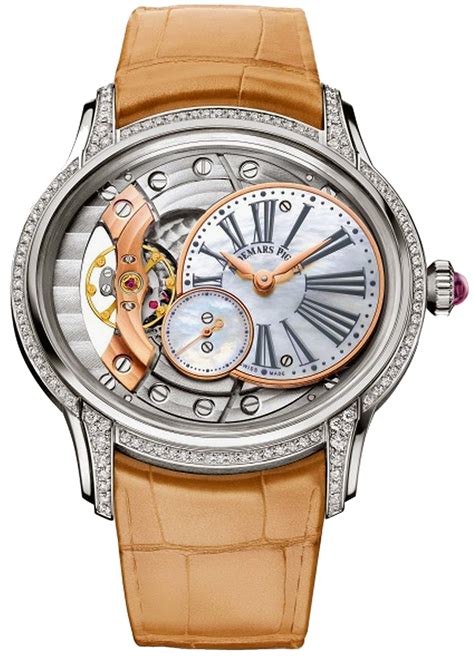 audemars piguet millenary acciaio laady|audemars millenary dual time.